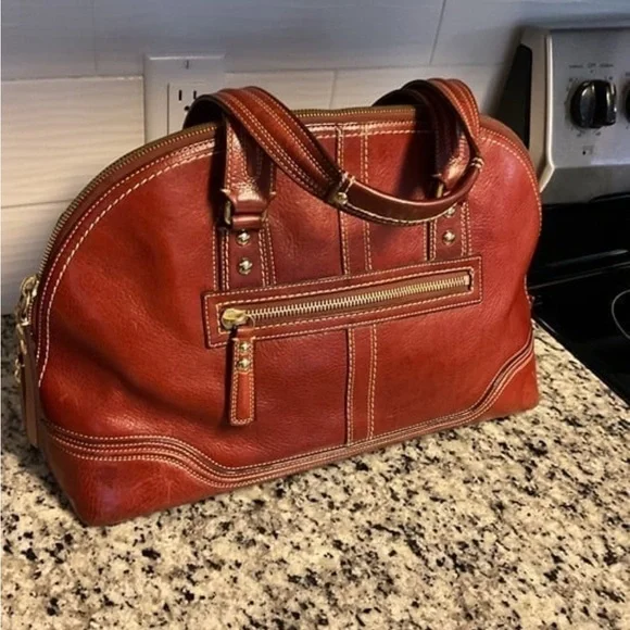 Coach Legacy Hampton Miranda Rare Burgundy Satchel 11085 Turnlock Bag Purse - Picture 8 of 11